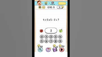 Brain Test - Level 15 - ❤️ 4+5×5-2=? ❤️