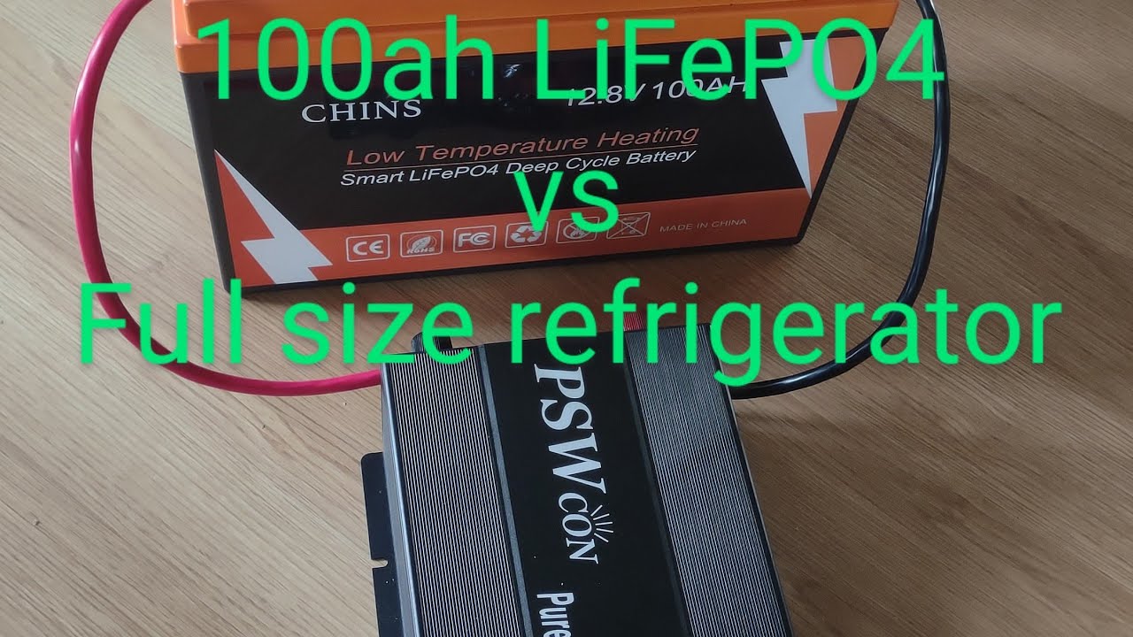 LiFePO4 vs 20 cu.ft. refrigerator