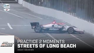 Top moments from Practice 2 // 2024 Acura Grand Prix of Long Beach | INDYCAR