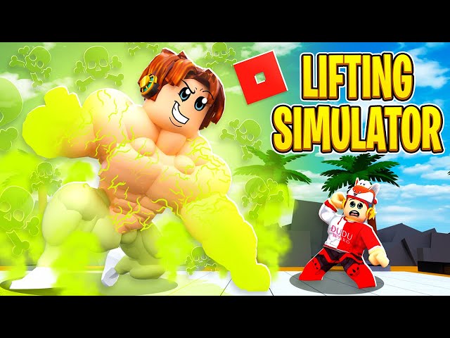 LOKIS FICOU GIGANTE NO TREINAMENTO  Roblox - Lifting Simulator 