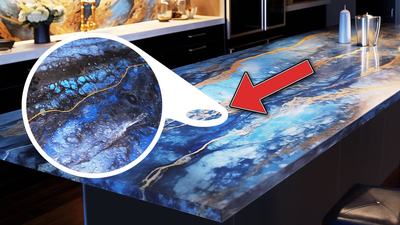 Fractured Blue Granite Epoxy Countertop Kit