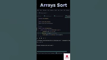 Sort Array element using built-in-method #shorts #youtubeshorts #java #viral #shortsfeed #shortvideo