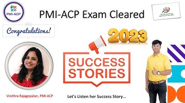 Domain - Manufacturing - Ms. Vinithra - Cleared PMI-ACP with Above Target  - Sharing Experience