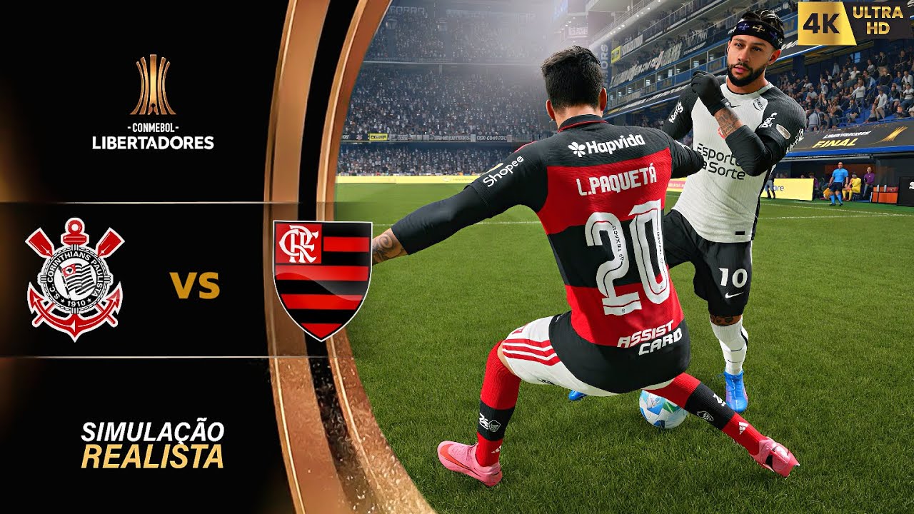 FC 26 4K - Corinthians vs Flamengo | FINAL da Libertadores 2026 | Simulação 4K Ultra Realista.