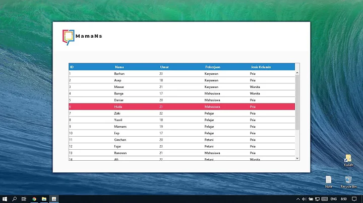 Java Swing UI - Design jTable