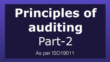 Principles of auditing part-2 | Fair presentation principle | ISO19011