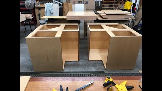 How to build a corner cabinet.