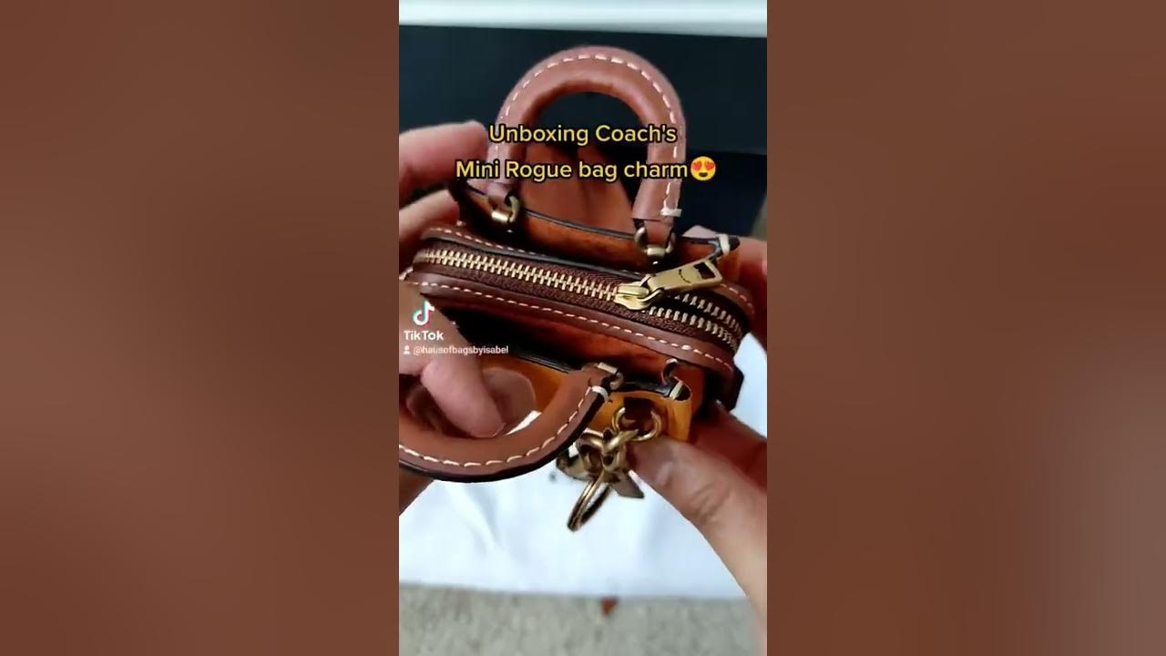 coach mini rogue bag charm