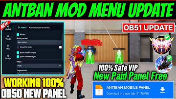AIMKILL ☠️ MOD MENU 🔥Antiban FF Panel🔥Free Fire Injector🔥Ob51 Free Fire Hack😈FF panel Hack Mobile