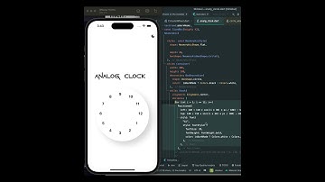 Analog Clok in flutter #ytshorts #flutter #flutterui #tredningshorts