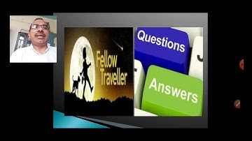 A Fellow Traveller || Questions and Answers in hindi