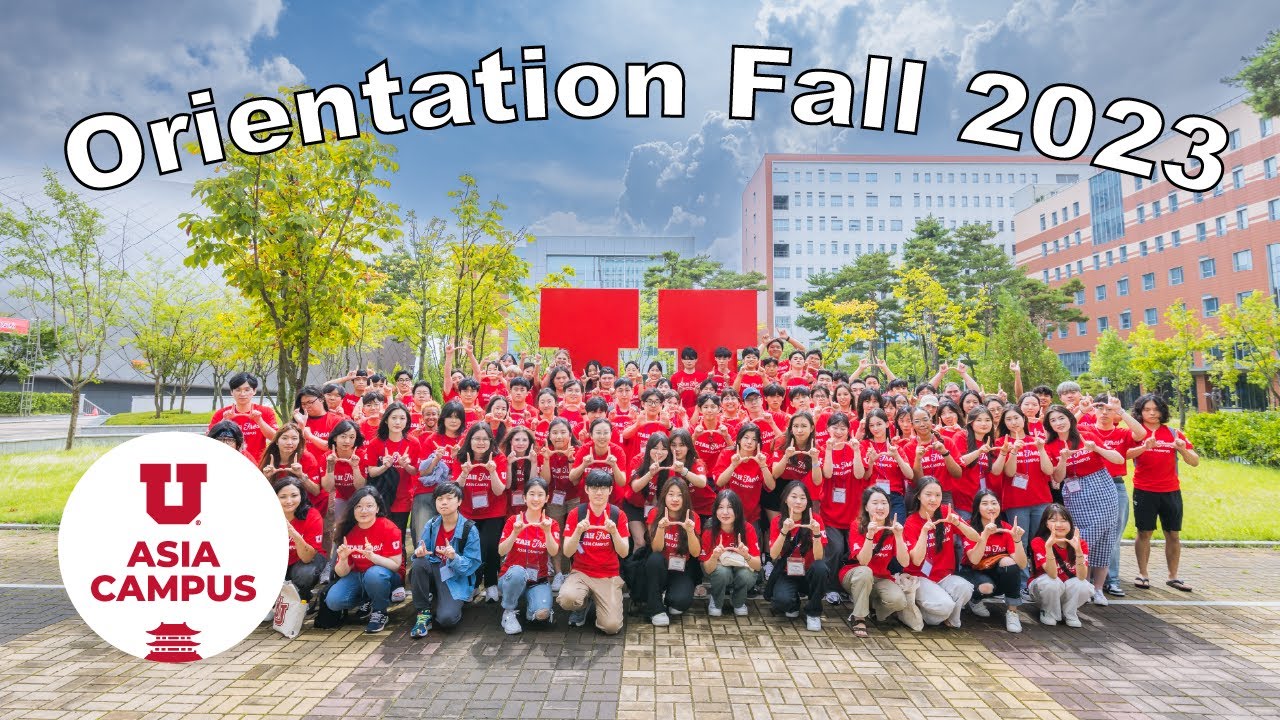 Welcome, all Utah Fresh Class! I Fall 2023 I U Asia Campus - YouTube