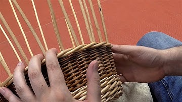Willow Basket Weaving - Beginners Course - Part 5: Single-Round Waling Bands