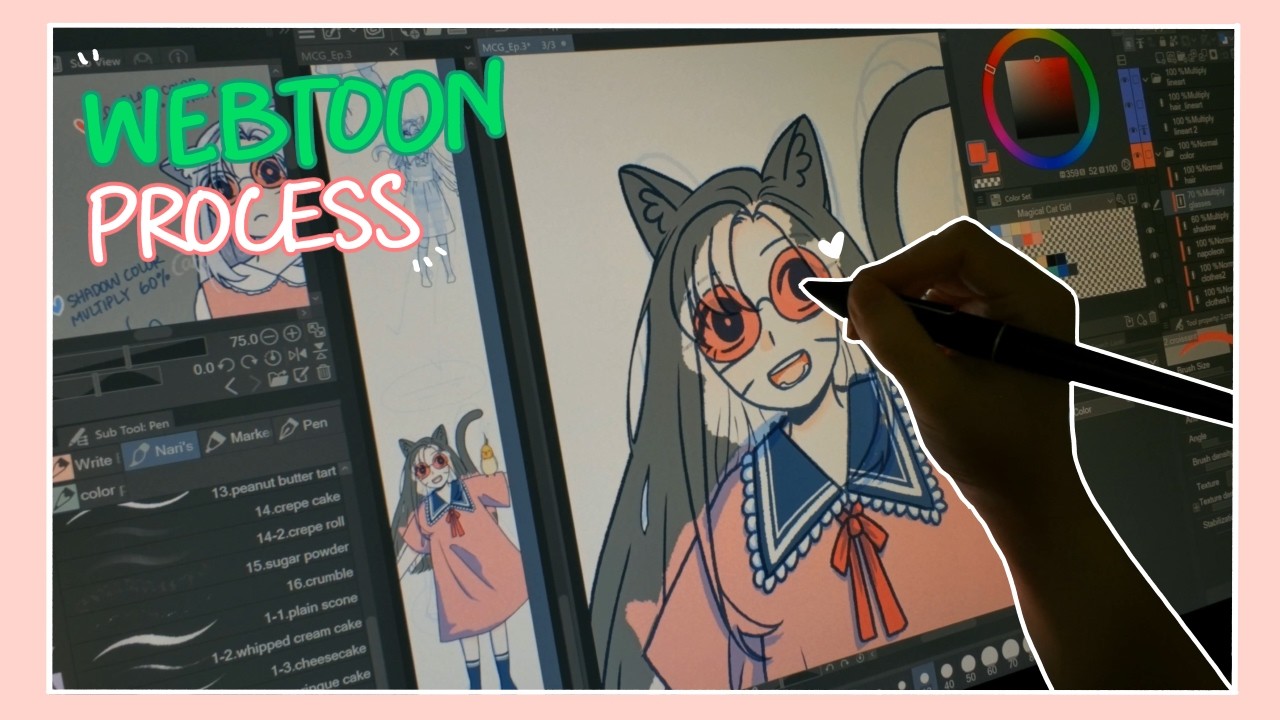 WEBTOON drawing process (5) | CLIP STUDIO PAINT ♡ - YouTube