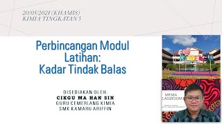 Siri Teknik Menjawab 01: Kadar Tindak Balas (1 Soalan struktur sahaja)