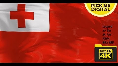 Tonga Flag 4K | Motion Graphics - Videohive template