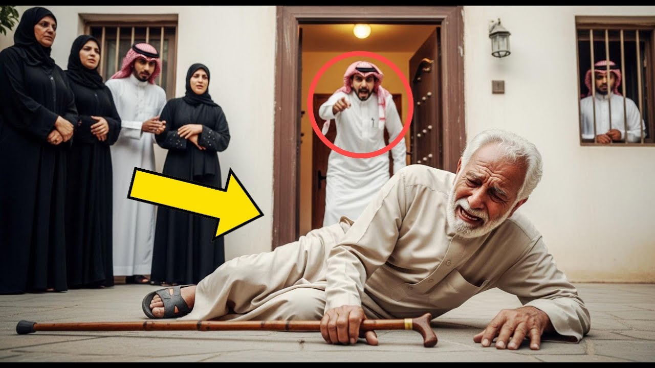 الابن دفع أباه المسن خارج المنزل... لم يصدق أحد السبب