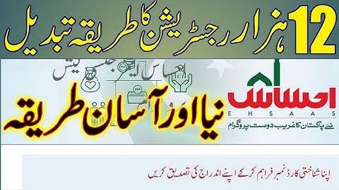 Ehsaas Emergency Cash Programme || New Method || Online Registeration