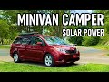 Ideal Minivan Camper Build with Solar Power Mini Fridge