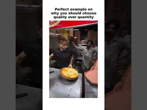 Perfect example on why you should choose quality over quantity food memes funnyvideo