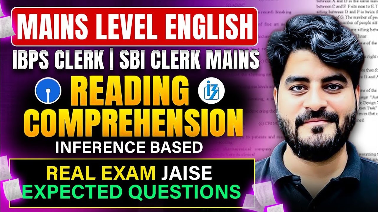 Reading Comprehension Inference Based Questions | SBI Clerk & IBPS Clerk Mains 2025 | Vishal Sir