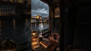 Rainy Train Ambience 🚆 Cozy Night Vibes  #cozyambience #relax #cozy