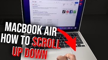 MacBook Air How to scroll up down with trackpad