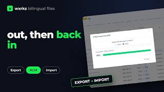 How to import and export bilingual files in wxrks
