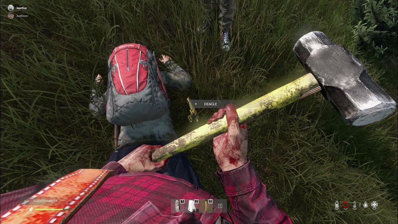 Sledgehammer of Doom Chasing a Player for Food Dayz KOS YouTube
