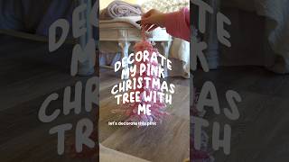 Decorating my mini pink Christmas tree 🎀🎄🩷 #pinkmas #christmasdecor #holidayseason #christmastree