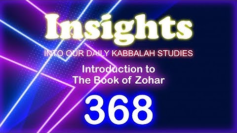Introduction to the Book of Zohar