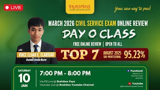 Brainbox Online Civil Service Review | Day 0 - January 10, 2026