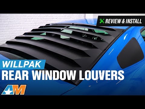 2005-2009 Mustang Willpak Rear Window Louvers - Smooth Aluminum Review & Install