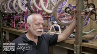 Bikes for Kids Refurbished by Ron King – People Helping People Created by Arvest Bank