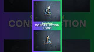 Top 10 Creative Construction Logo Design Ideas By UnitMask 🏗️ | Branding Inspiration 2025