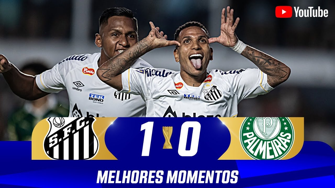 SANTOS 1 X 0 PALMEIRAS | MELHORES MOMENTOS | FINAL - IDA | PAULISTÃO ...