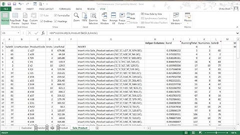 Create free test data for a database with foreign keys