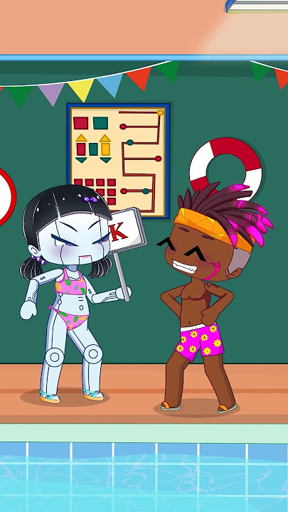POV Help Alex get into the swimming pool with Anna | #rainbowz #shorts #rainbowzmultiverse