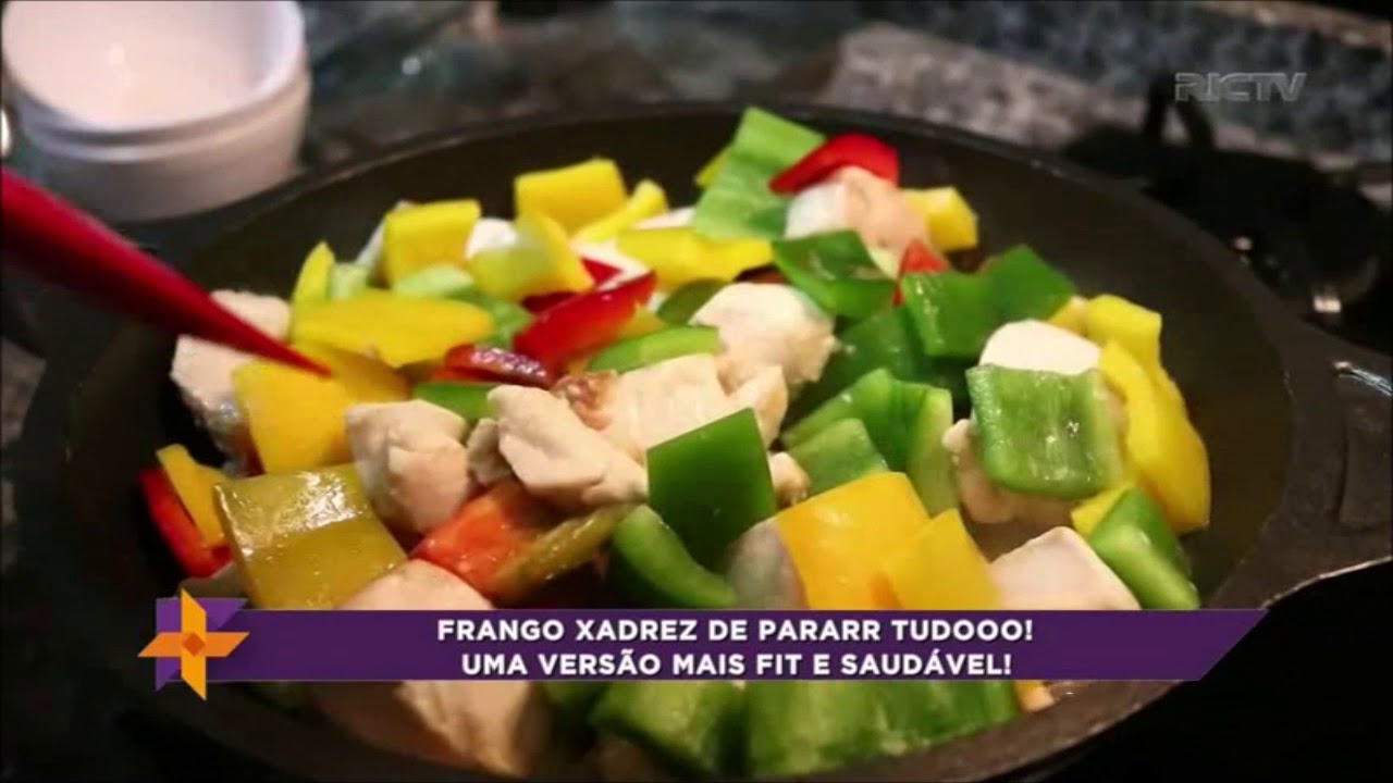 Frango Xadrez com batata frita uma combinação mais perfeita #frango #