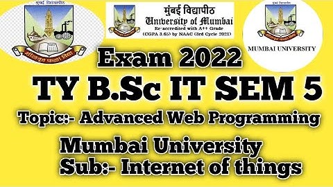 TYBSCIT  SEM-V || Advanced Web Programming||Imp Questions|| Oct 2022 || #mumbaiuniversity2022#TYBSC