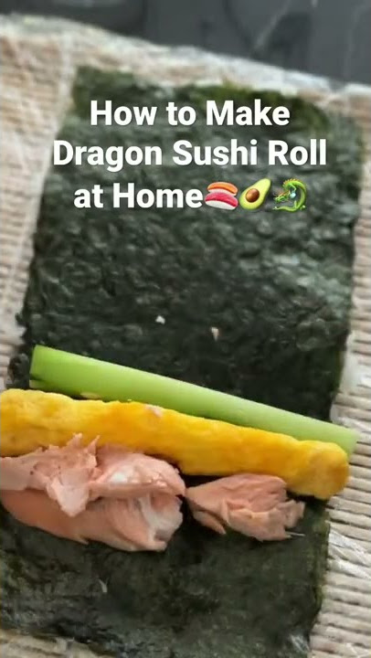 How to Make Dragon Roll Sushi at Home🍣🥑🐉Easy Recipe