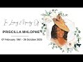 LATE PRISCILLA MHLOPHE FUNERAL SERVICE
