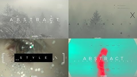 Abstract Intro | After Effects Template | Openers