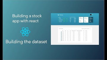 How to build a stock app with react - building the dataset