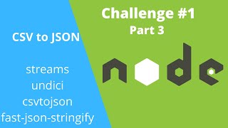 Node.js - converter CSV para JSON sob demanda - P3