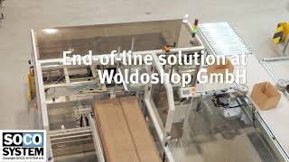 End-of-line solution at Woldoshop GmbH by SOCO SYSTEM 18,652 views 3 years ago 1 minute, 56 seconds