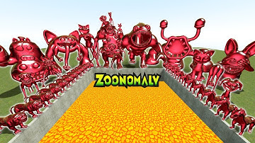 DESTROY RUBY ZOONOMALY MONSTERS FAMILY & MONSTERS POPPY PLAYTIME 3 in LAVA POOL - Garry