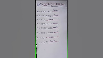 RRB GROUP D syllabus 2025 | full syllabus railway group d| #syllabus #rrr #groupd