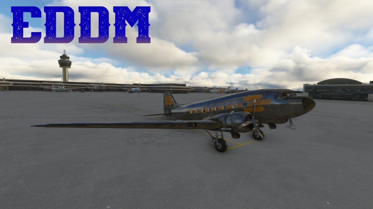 douglas-dc-3-at-windy-munich-international-airport-eddm-youtube