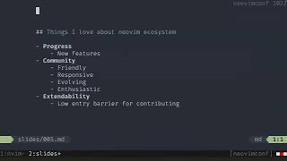 Neovim ecosystem state for plugin developers - Anton Kastritskiy - NeovimConf 2022